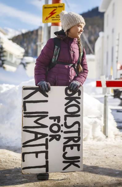 «Skolstrejk for klimatet» – Greta Thunberg ist der wahre Star des WEF